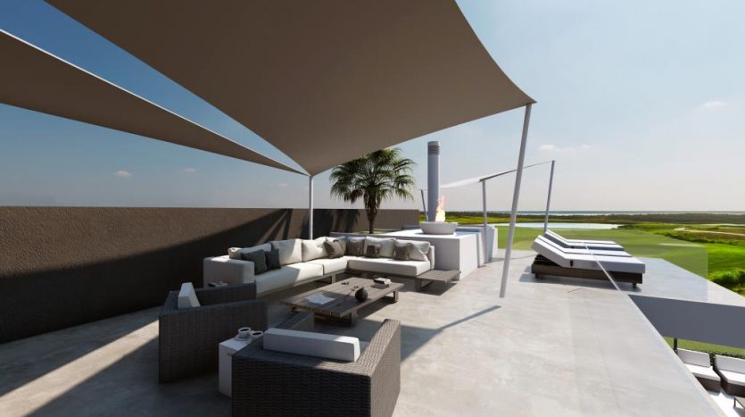 luxury home roof top lounge and bar