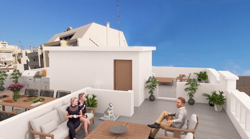 Seis apartments Faro rooftop lounge